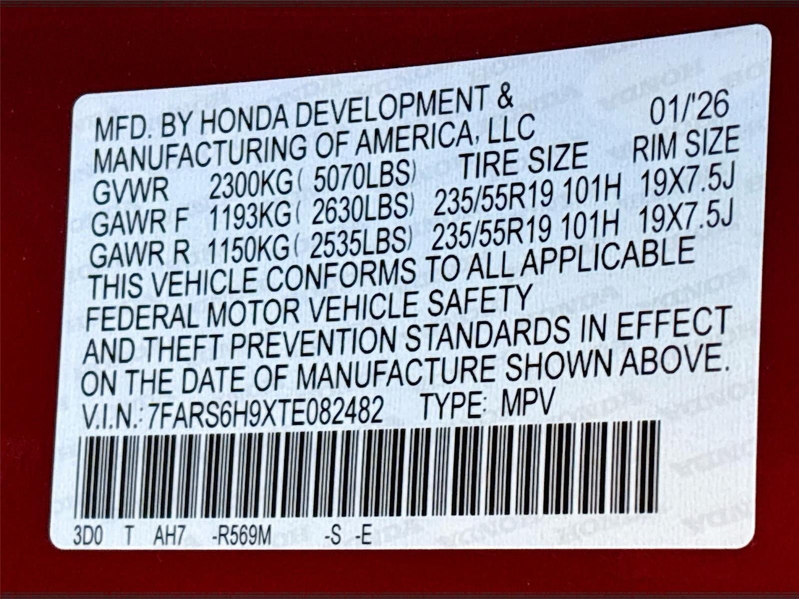 2026 Honda CR-V Hybrid Sport Touring