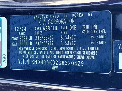 2025 Kia Carnival LXS