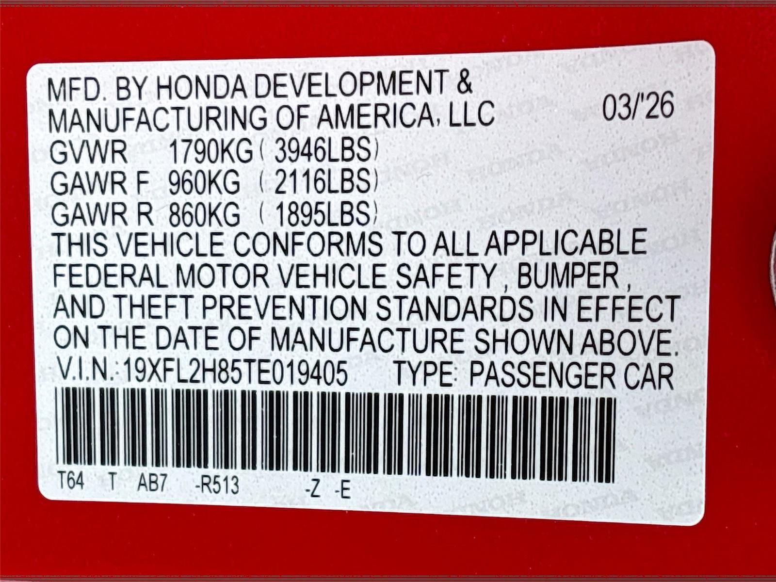 2026 Honda Civic Sport