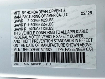 2026 Honda Accord Hybrid Sport-L