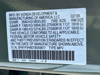 2026 Honda PASSPORT TRAILS Base