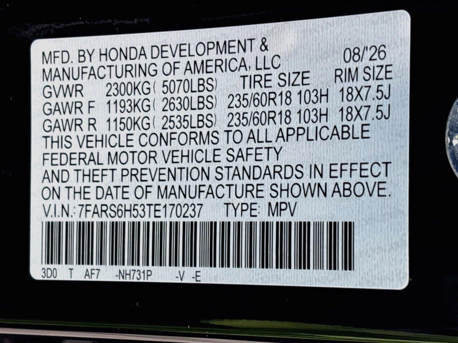 2026 Honda Cr-V Sport Sport