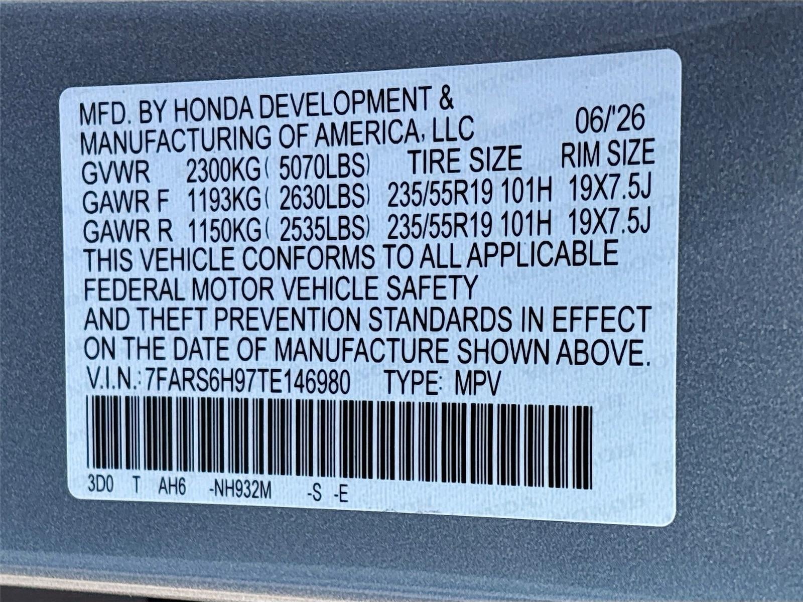2026 Honda CR-V Hybrid Sport Touring