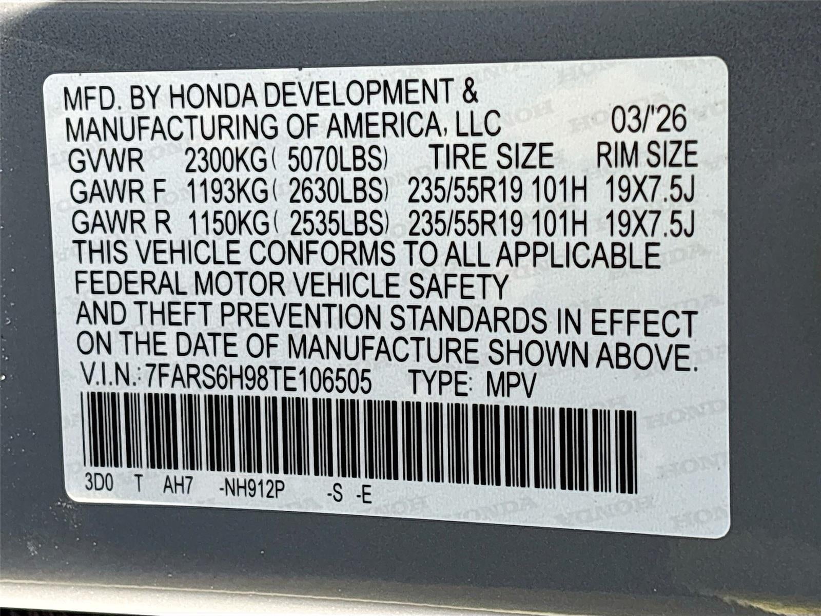 2026 Honda CR-V Hybrid Sport Touring