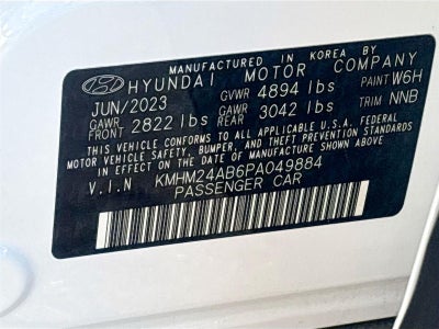 2023 Hyundai IONIQ 6 SE Standard Range