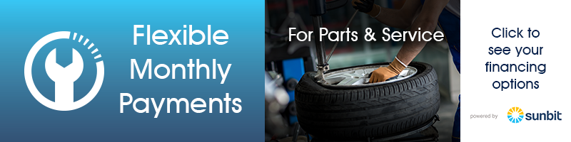 Flexible Monthly Payments on Parts & Service