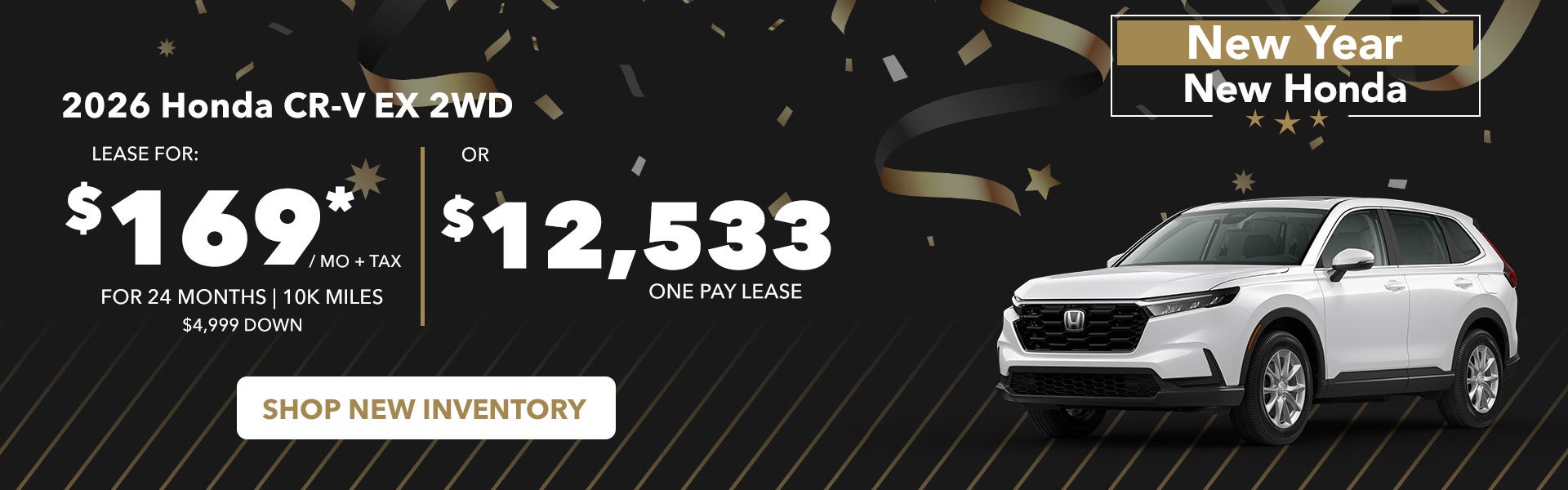 Lease for 24 months, 10k miles. With $3,999 down plus tax, tag, fees, dealer fee, first month’s payment, and any other dealer-installed accessories if applicable. Color upcharge may apply. $7,144 total out of pocket. Must qualify for Honda loyalty or conquest incentive. One pay lease includes tax, tag, fees, and dealer fee. Plus any other dealer-installed accessories if applicable. Color upcharge may apply. Must qualify for Honda loyalty or conquest incentive.*The advertised price excludes a $999.00 Dealer Document Processing Fee, and a $399.87 Electronic Filing Fee; these charges represent costs and profit to the dealer for items such as inspecting, cleaning and adjusting vehicles, and preparing documents related to the sale. Just Add Tax, Tag, Title/Registration and other government required charges. Vehicles which are registered outside the state of Florida will incur a $495.00 fee to cover additional costs of titling, registration, administrative resources and document shipping. This fee also represents costs and profit to the dealer for items such as inspecting, cleaning and adjusting vehicles, and preparing documents related to the sale. See dealer for complete details. Offer expires 02/03/2026.