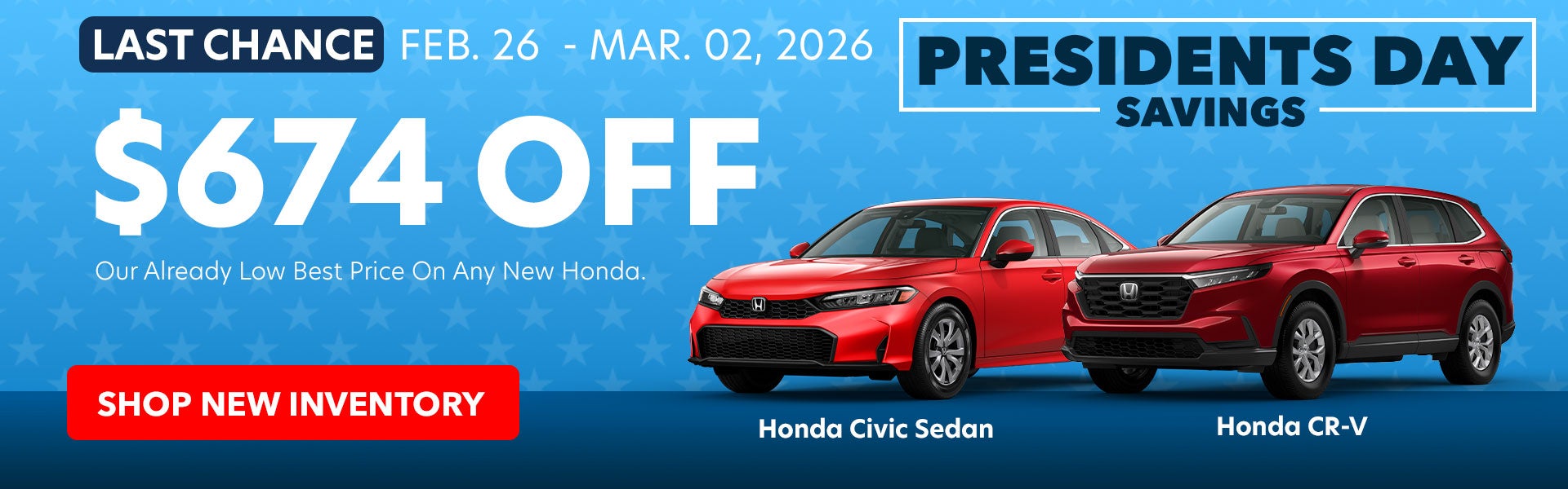 Presidents Day Savings