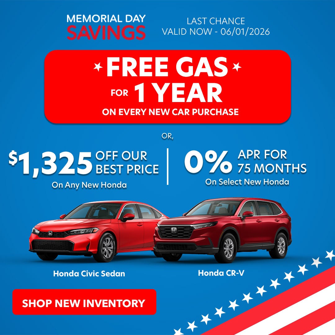 Memorial Day Specials - Last Chance