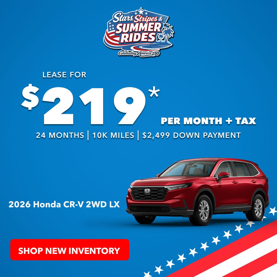 2026 Honda CR-V LX 2WD: Lease - $219* /month + tax