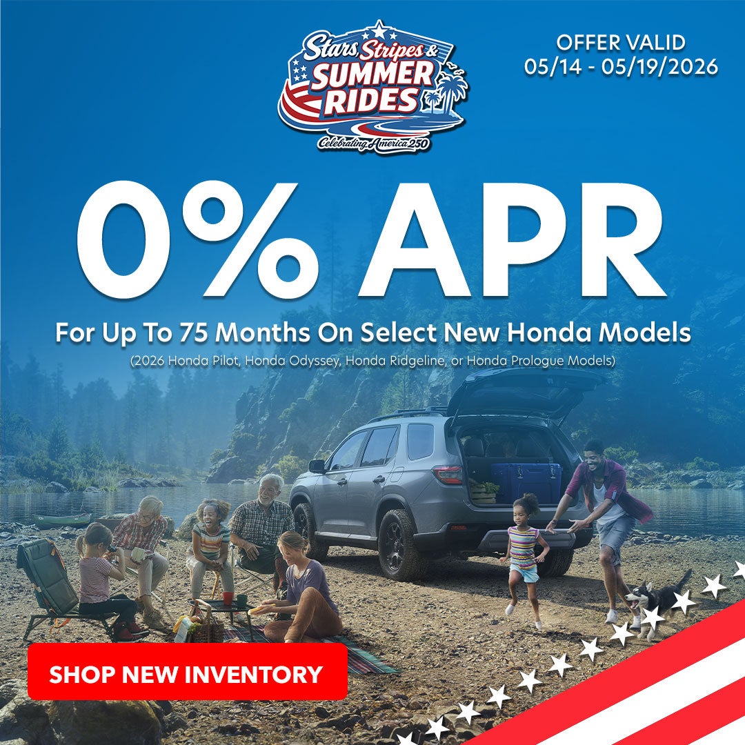 $547 Off Our Best Price on Any New Honda!