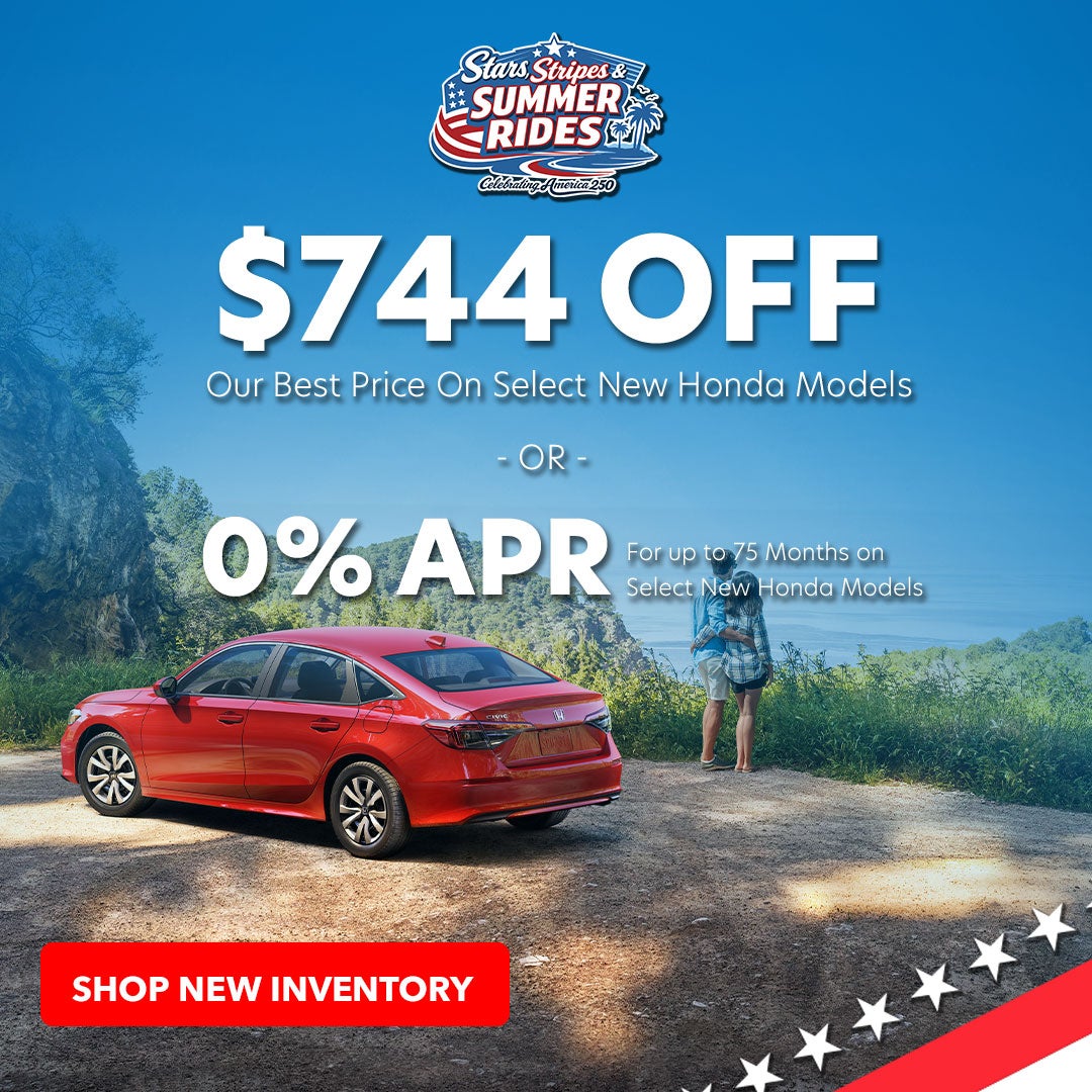 $547 Off Our Best Price on Any New Honda!