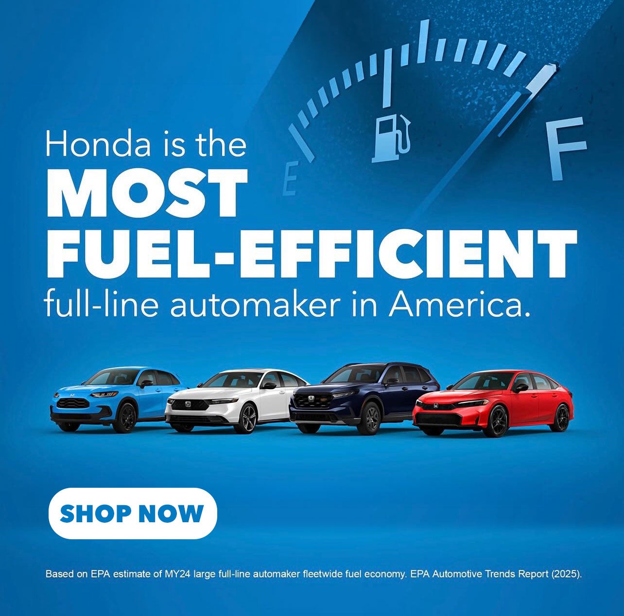 Honda - Most Fuel-Efficient full-line automaker in America