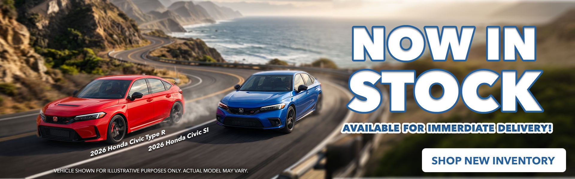 Now in Stock - 2026 Honda Civic Type R and Civic Si